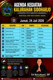 AGENDA 24 JULI 2026